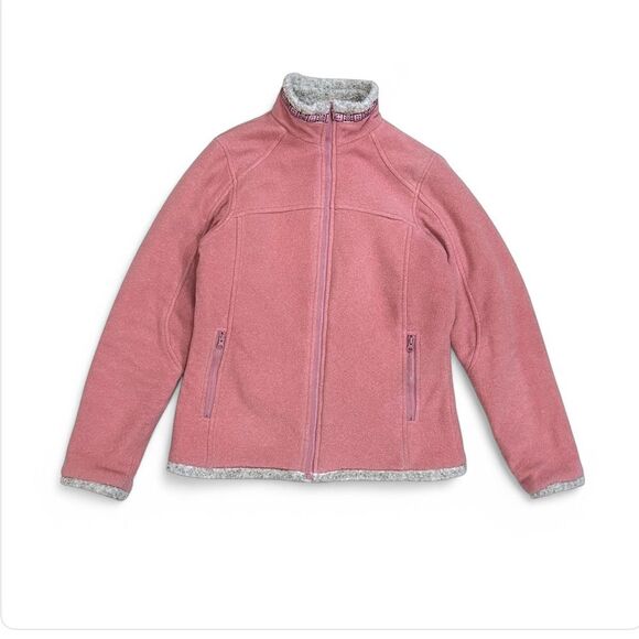 Guide Series Pink Fair Isle Fleece Jacket Size Large - Picture 1 of 10